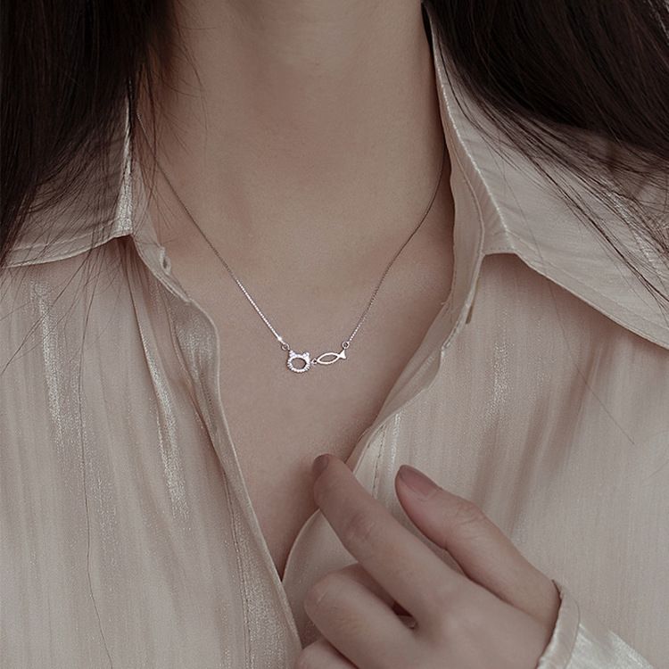 キャットフィッシュネックレス SILVER