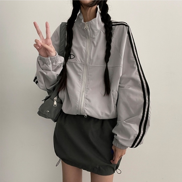 ハイネックトラックウインドブレーカー｜ジャンパー｜韓国ファッション