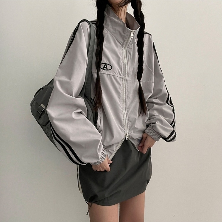 ハイネックトラックウインドブレーカー｜ジャンパー｜韓国ファッション