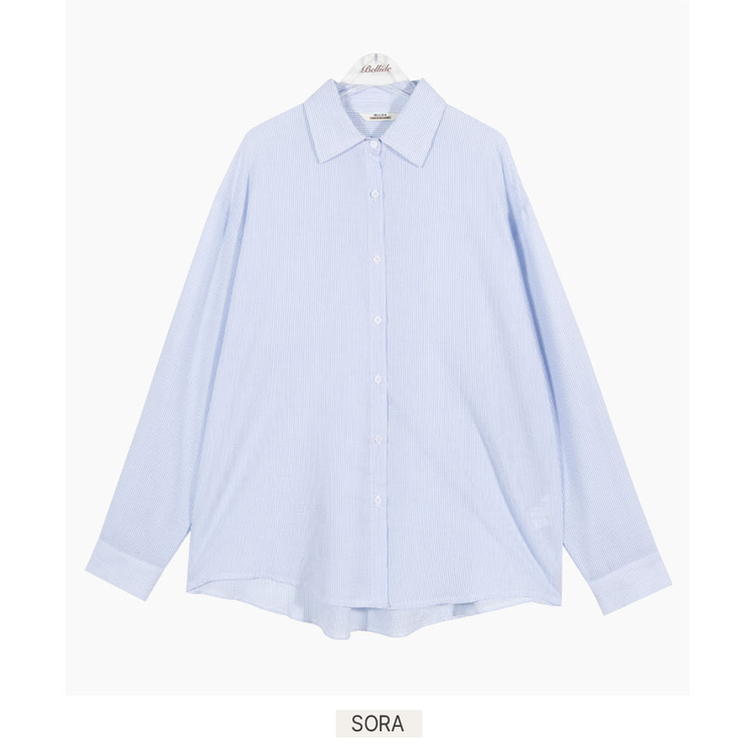 フェアリーオーバーフィットストライプシャツ