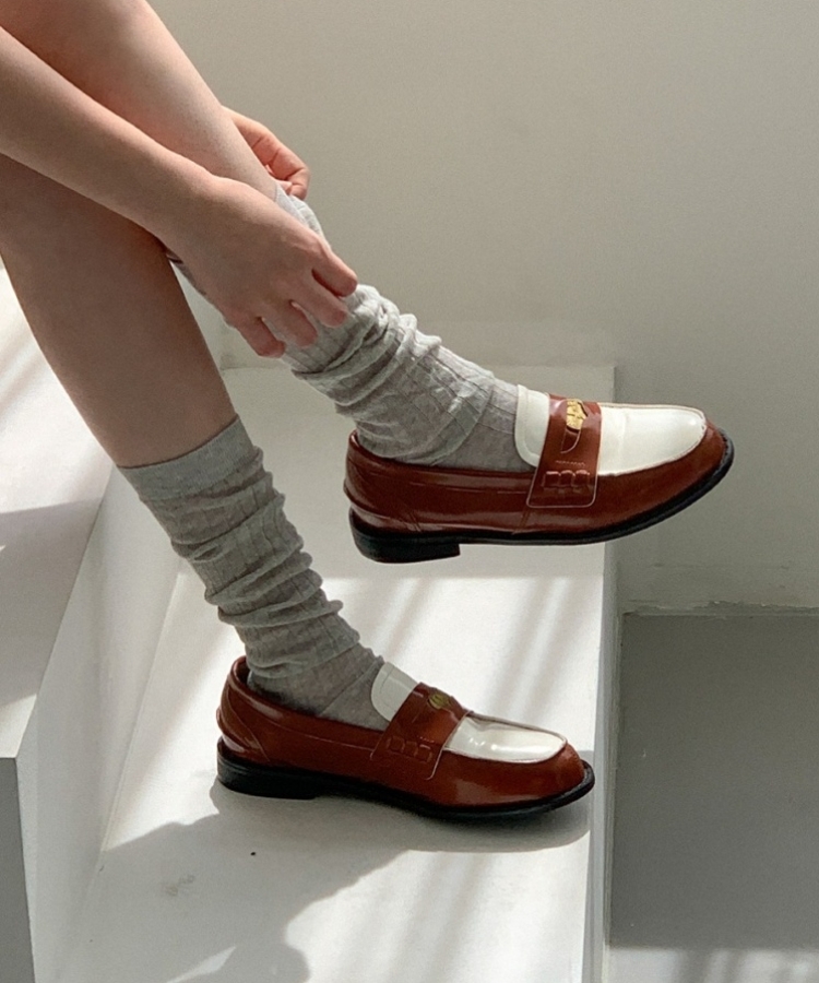 シンプルデイリーソックス GRAY