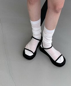 靴下・タイツ シンプルデイリーソックス IVORY