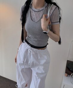 ノースリーブ ラヘルホルターネックノースリーブ GRAY