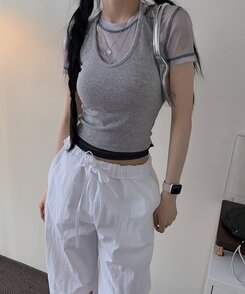 ノースリーブ ラヘルホルターネックノースリーブ GRAY