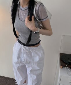 ノースリーブ ラヘルホルターネックノースリーブ GRAY