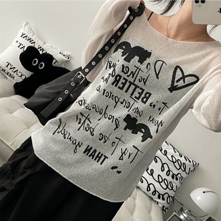 バッグ アイレットベルトブラックショルダークロスバッグ BLACK