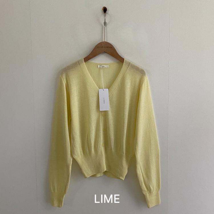 웨이 린넨니트 크롭 기본 가디건 12color