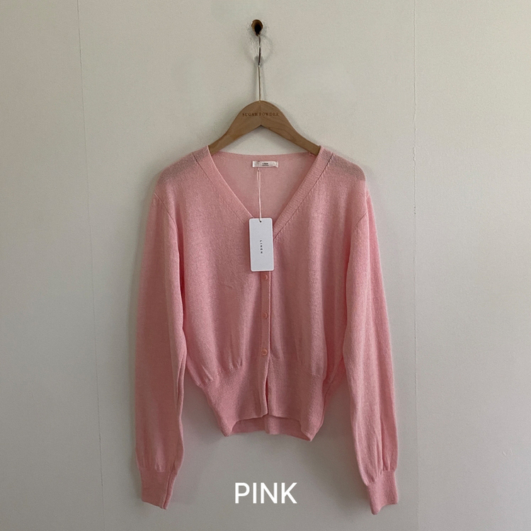 웨이 린넨니트 크롭 기본 가디건 12color