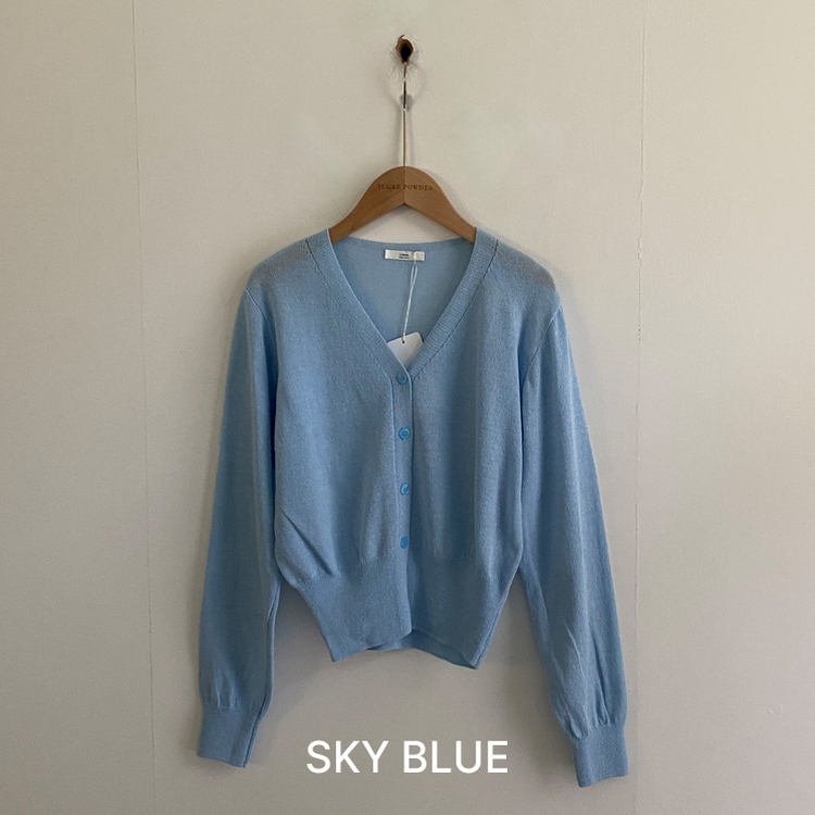 웨이 린넨니트 크롭 기본 가디건 12color