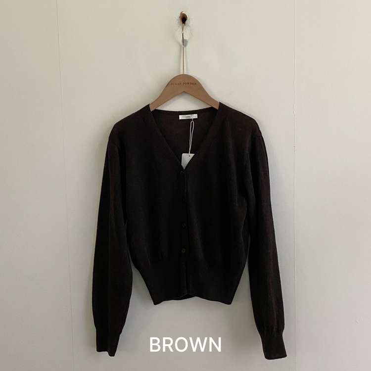 웨이 린넨니트 크롭 기본 가디건 12color