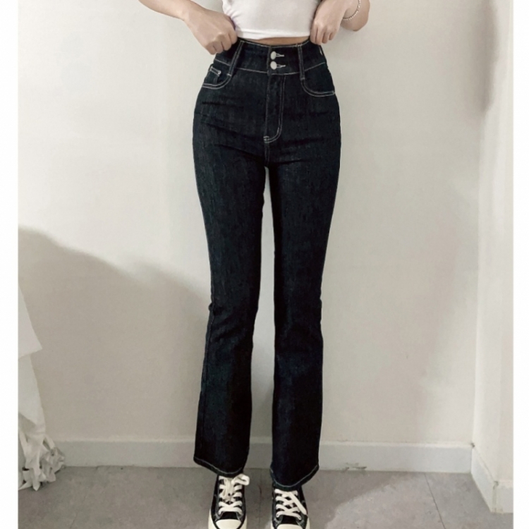 ツーボタンノンフェードブーツカットパンツ｜デニム｜韓国ファッション