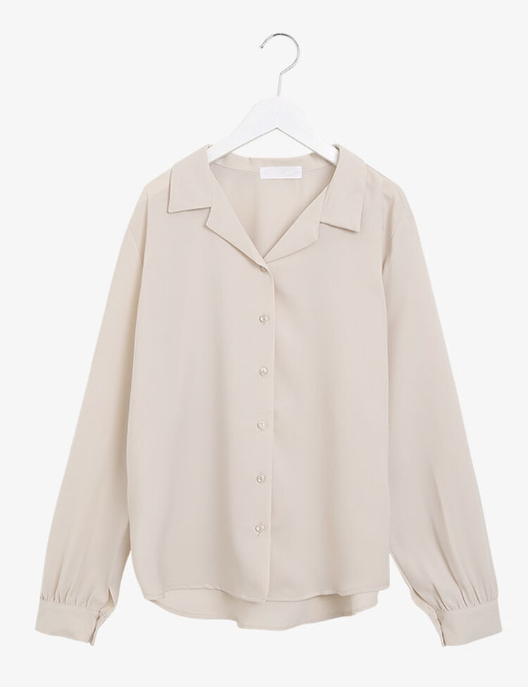 [F/L사이즈] 구김없는 오픈카라 찰랑셔츠 (7color)