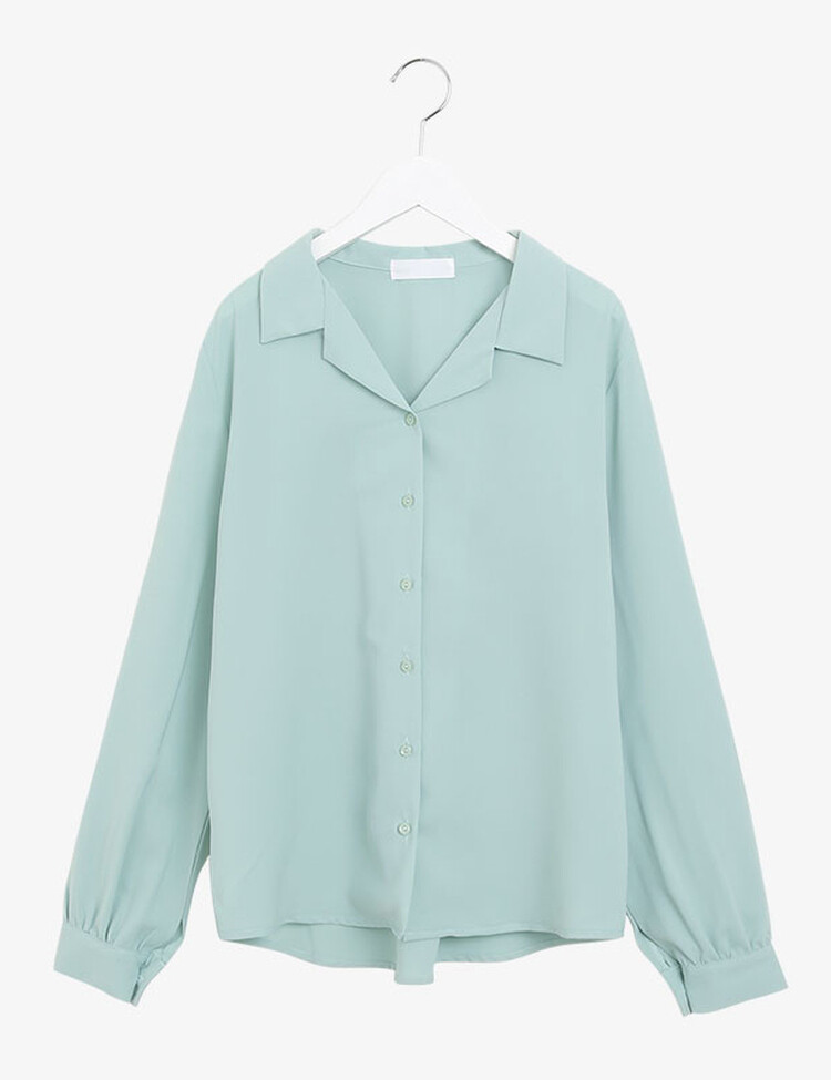 [F/L사이즈] 구김없는 오픈카라 찰랑셔츠 (7color)