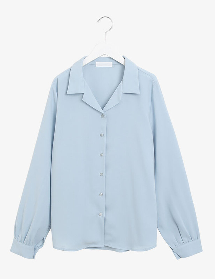 [F/L사이즈] 구김없는 오픈카라 찰랑셔츠 (7color)