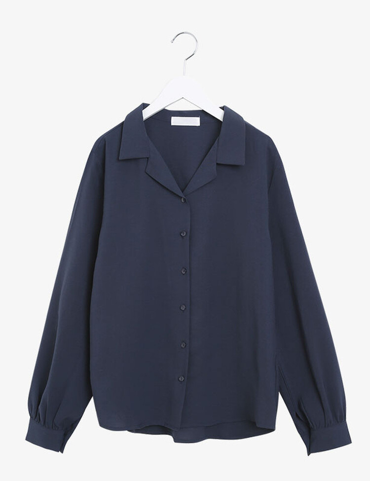 [F/L사이즈] 구김없는 오픈카라 찰랑셔츠 (7color)