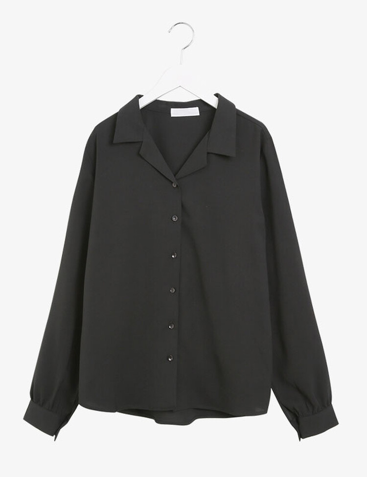 [F/L사이즈] 구김없는 오픈카라 찰랑셔츠 (7color)