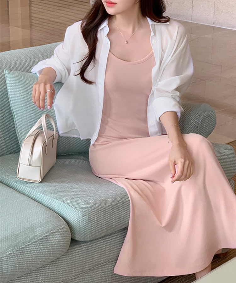 Unikko キャミロングワンピース スパンキャミソールロングワンピース｜ロングワンピース｜韓国