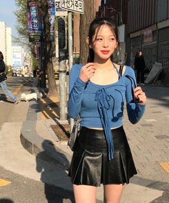 フェイクレザーミニスカートパンツ｜ミニスカート｜韓国ファッション