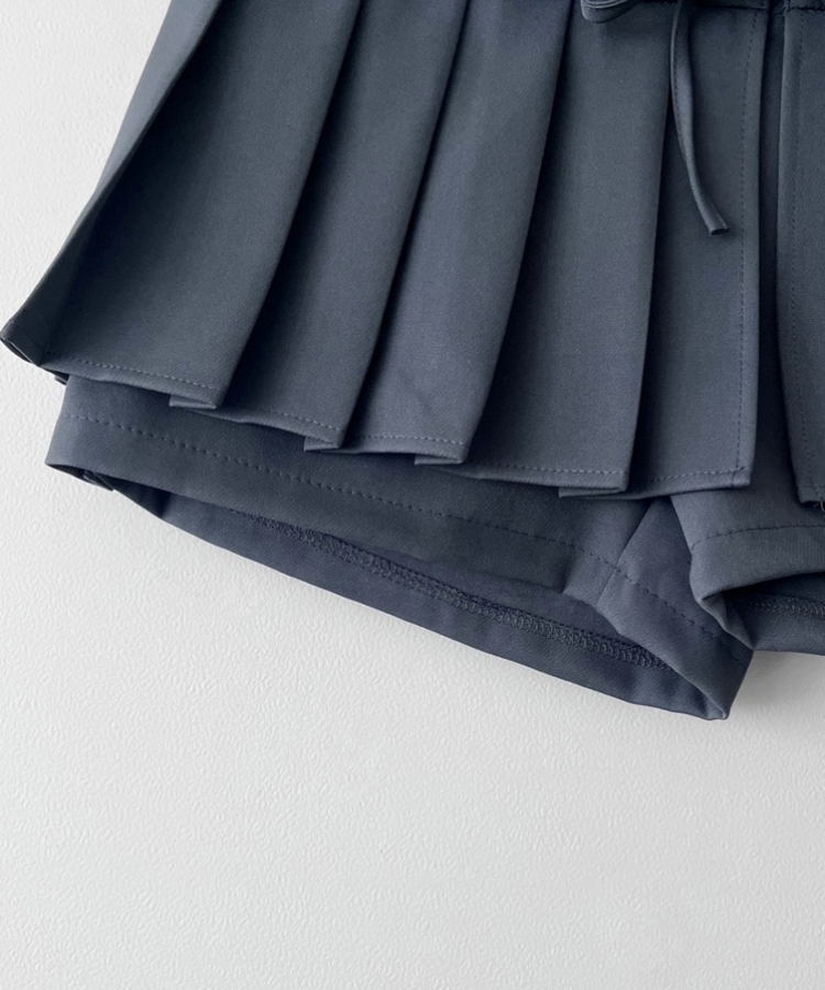 ツーウェイプリーツリボンミニスカート