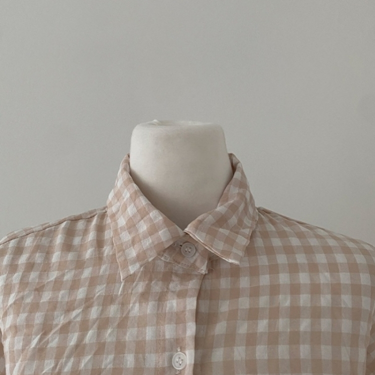힐스 오버핏 긴팔 체크 남방 셔츠