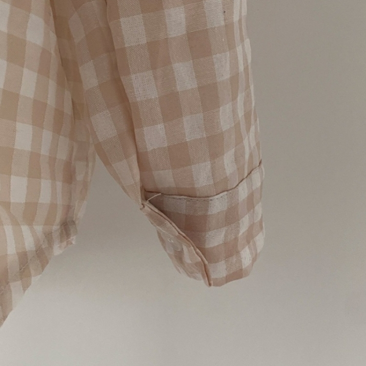 힐스 오버핏 긴팔 체크 남방 셔츠