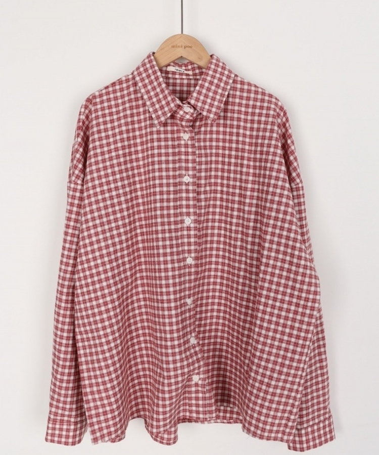 デイリールーズフィットチェックシャツ