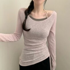 ノースリーブ ストリングレイヤードクロップホルターネックキャミソール KHAKI