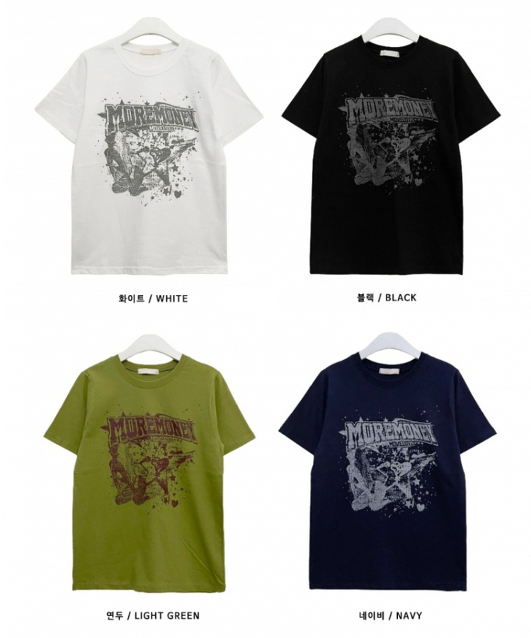 ビンテージセミクロップ半袖Tシャツ