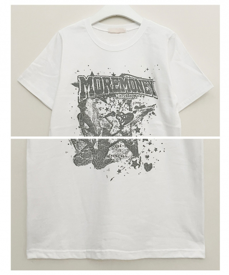 ビンテージセミクロップ半袖Tシャツ