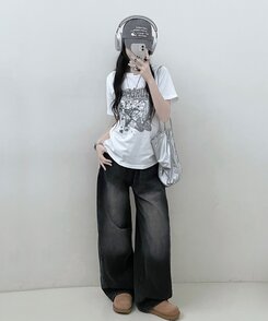 半袖Tシャツ ビンテージセミクロップ半袖Tシャツ WHITE
