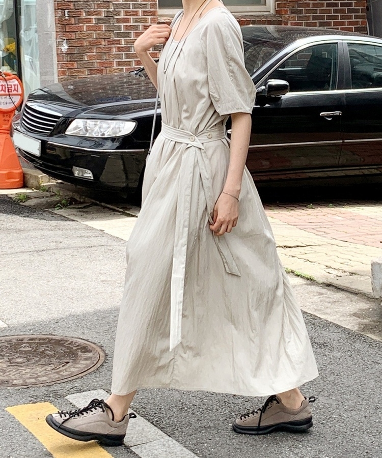 ホルターネックツーウェイワンピース5色｜ロングワンピース｜韓国