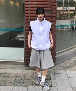 バミューダロングワイドショートパンツ GRAY