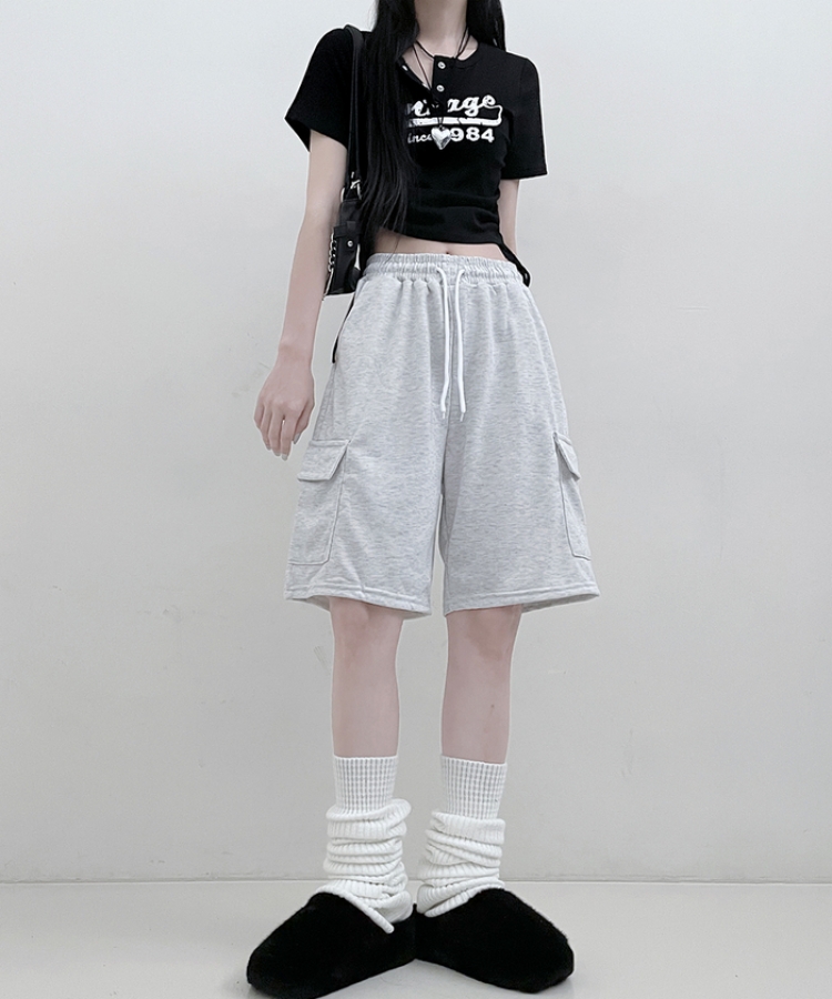 デイリーバミューダハーフショートパンツ MELANGE WHITE