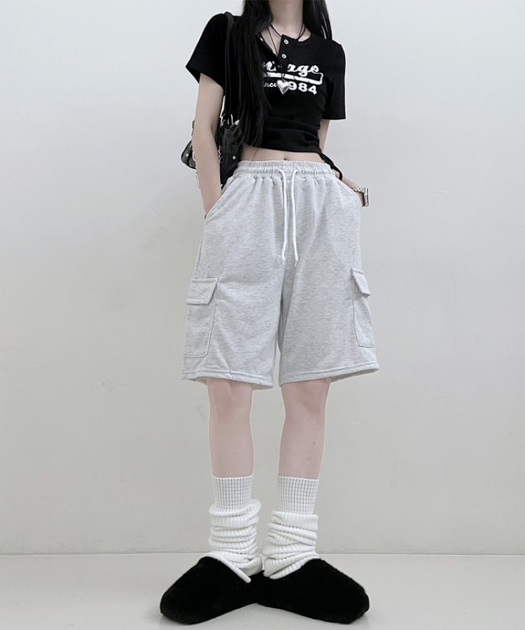 デイリーバミューダハーフショートパンツ MELANGE WHITE
