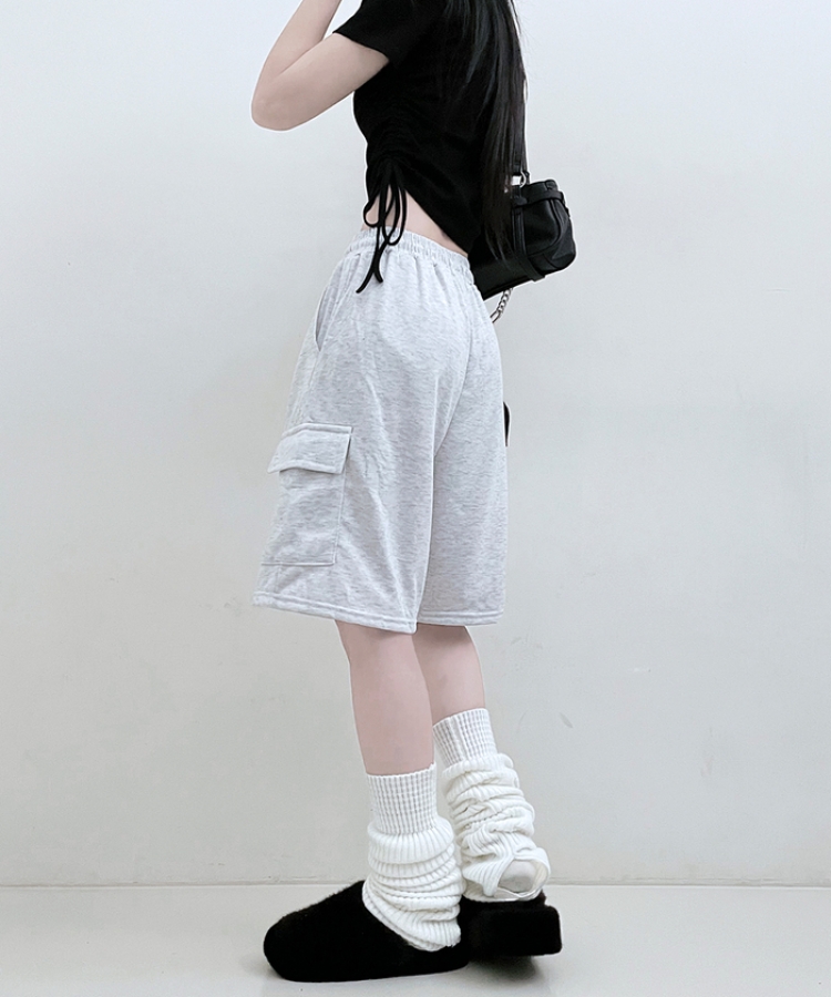デイリーバミューダハーフショートパンツ MELANGE WHITE