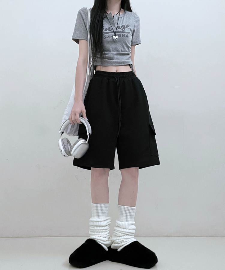 デイリーバミューダハーフショートパンツ BLACK