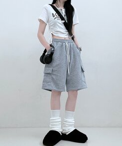 トレーニングパンツ デイリーバミューダハーフショートパンツ GRAY