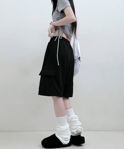 トレーニングパンツ デイリーバミューダハーフショートパンツ BLACK