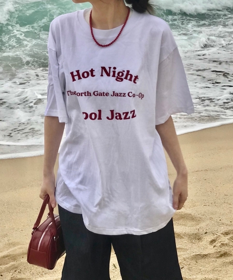 レッドビーズネックレス RED