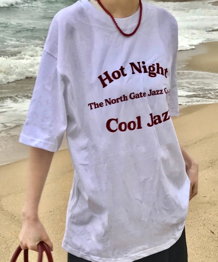 レッドビーズネックレス RED