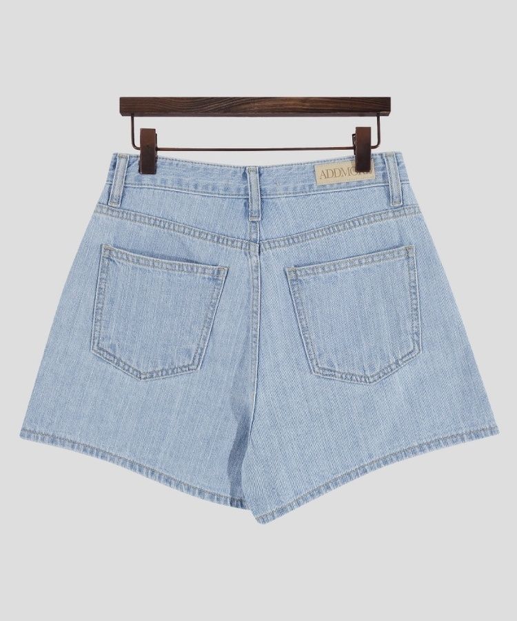 ショートパンツ プレーンサマーデニムショートハーフパンツ