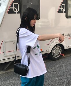 パブリックショルダーバッグ BLACK