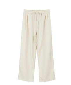 スラックス サマーバンディングピンタックワイドパンツ5色
