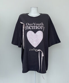 半袖Tシャツ ノアボックスフィットリボン半袖Tシャツ