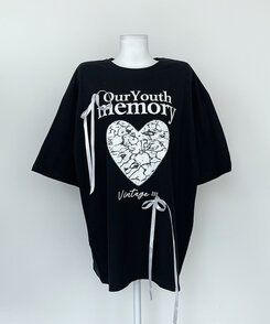 半袖Tシャツ ノアボックスフィットリボン半袖Tシャツ
