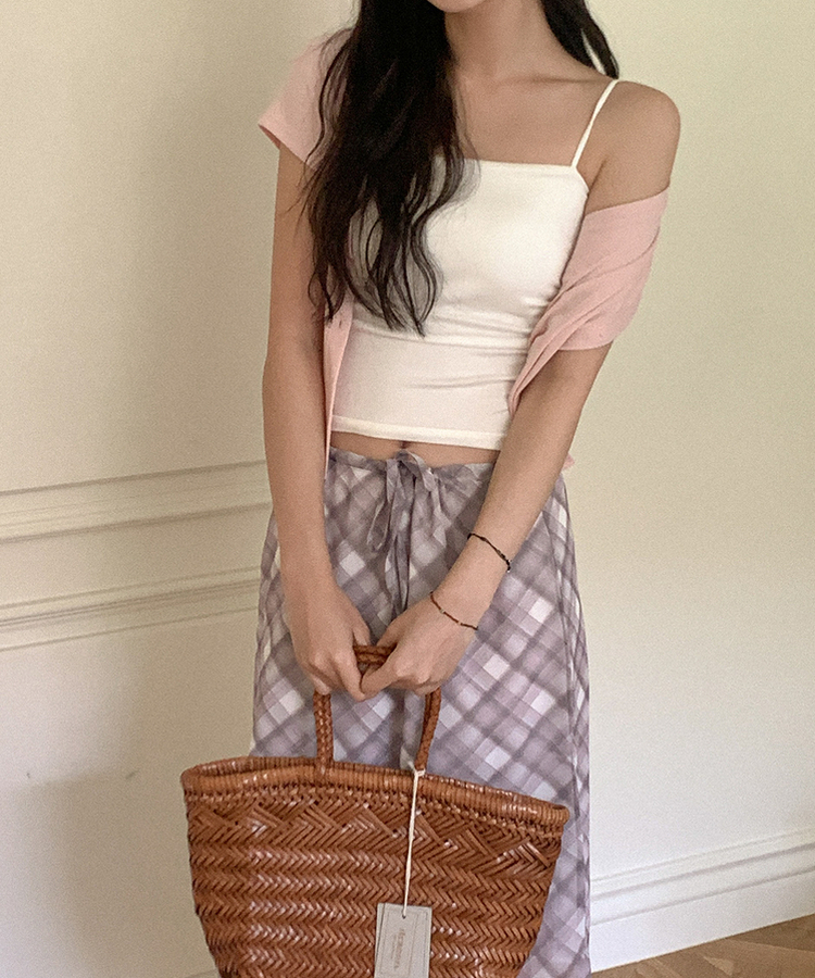 【カップ付き】シックスティーンシャーリングスリーブレス5色 IVORY