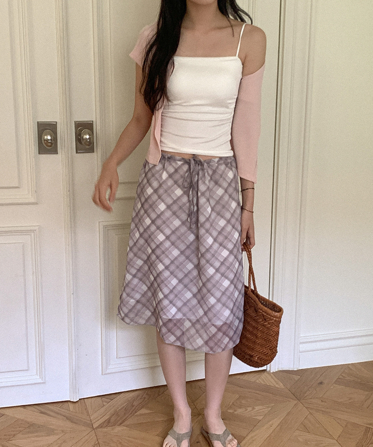 【カップ付き】シックスティーンシャーリングスリーブレス5色 IVORY