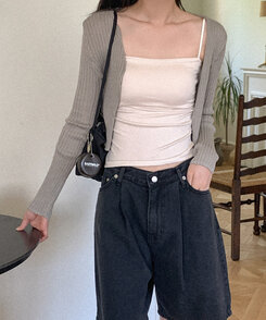 【カップ付き】シックスティーンシャーリングスリーブレス5色 LIGHT BEIGE