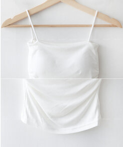 【カップ付き】シックスティーンシャーリングスリーブレス5色