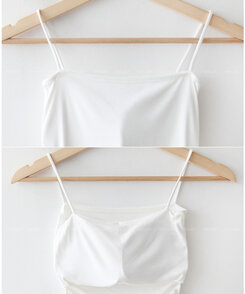 【カップ付き】シックスティーンシャーリングスリーブレス5色